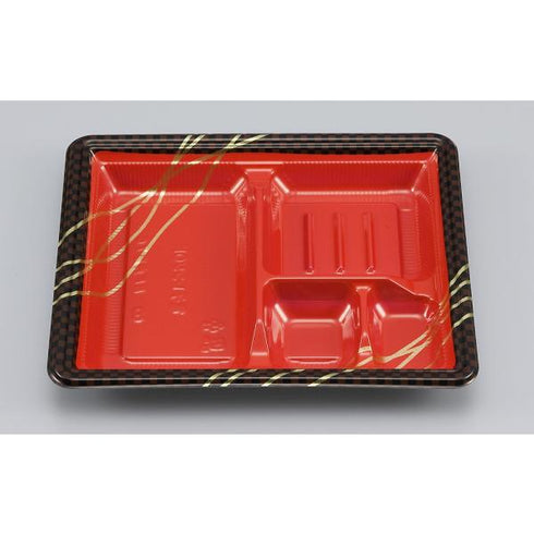 【蓋付き】BF弁当76(市松) 【本体800枚・蓋800枚セット】